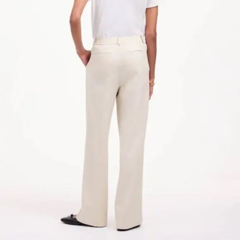 Madewell Pants Womens Slouchy Straight Drapey Twill Muted Stone Size‎ 4 - Picture 2 of 12
